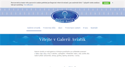 Desktop Screenshot of galerie-aviatik.cz