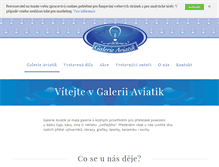Tablet Screenshot of galerie-aviatik.cz